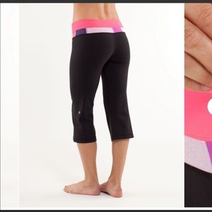 lululemon groove crop *reversible to